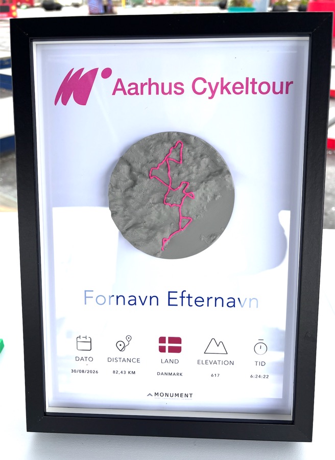 Aarhus Cykeltour som Monument-plakat